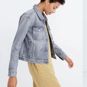 NWOT Madewell gray denim jacket